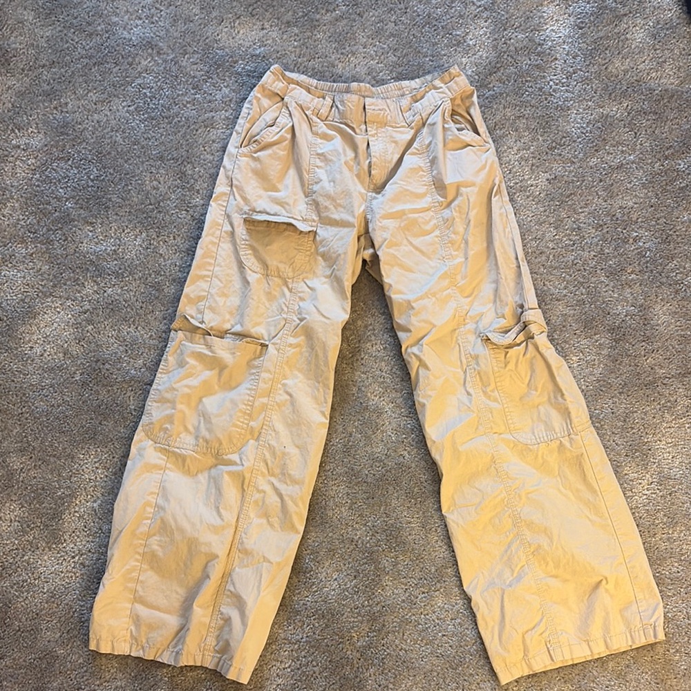 target wide leg tan cargo pants